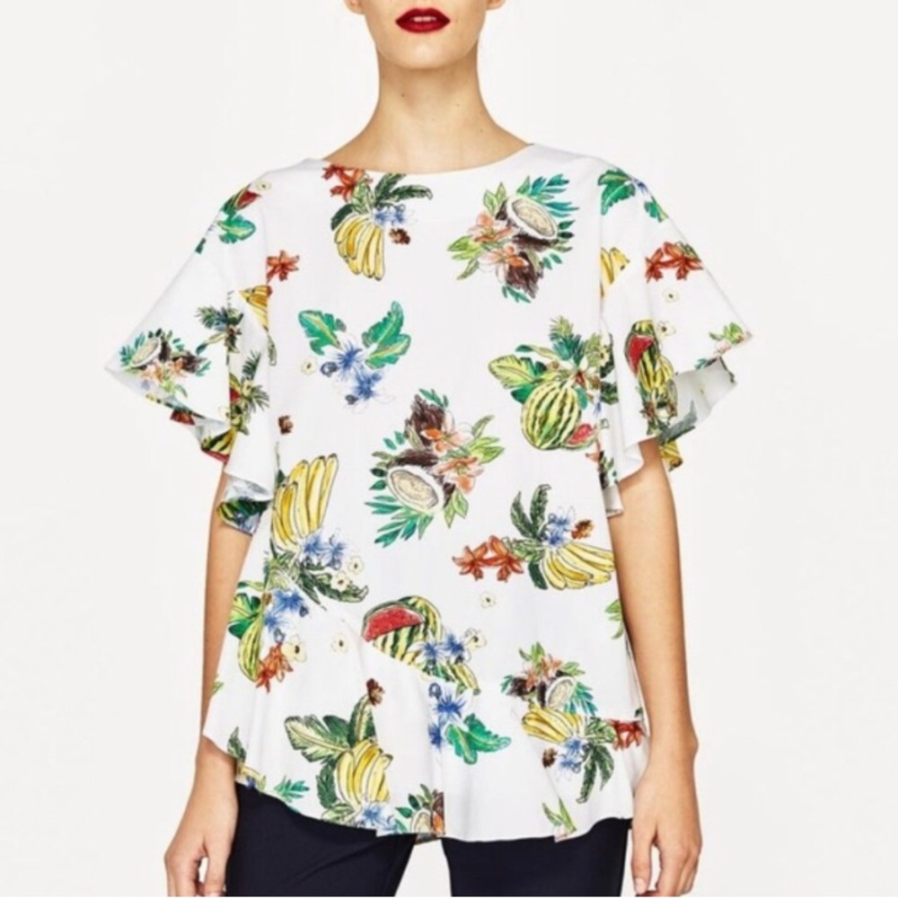 Zara Tropical Top